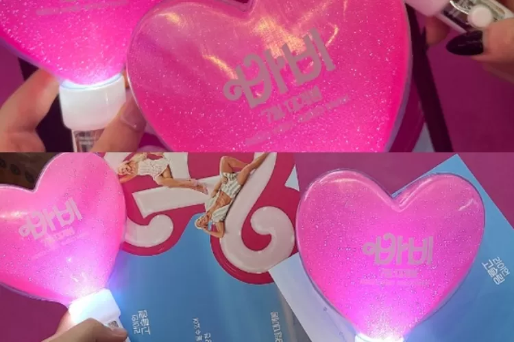 Beredar lightstick Barbie di premier film Barbie di Seoul, warganet: Kok jadi...