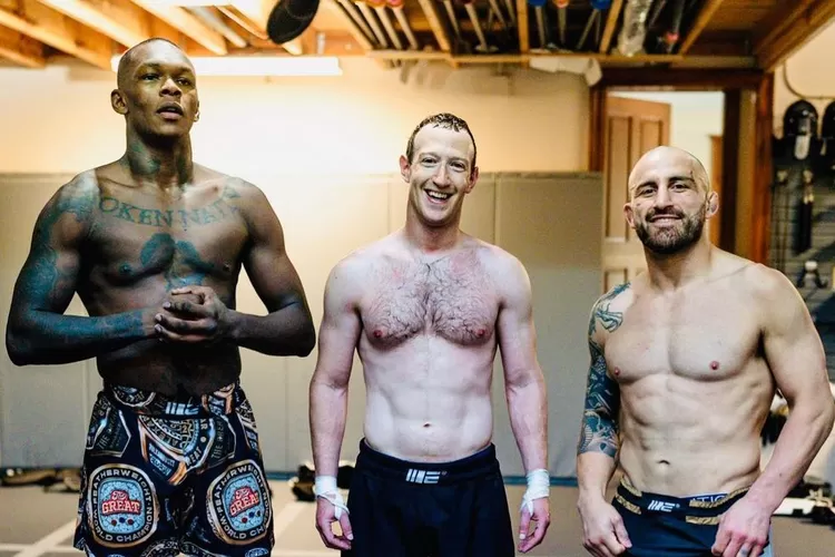 Mark Zuckerberg pamerkan sesi latihannya dengan juara UFC, netizen colek Elon Musk