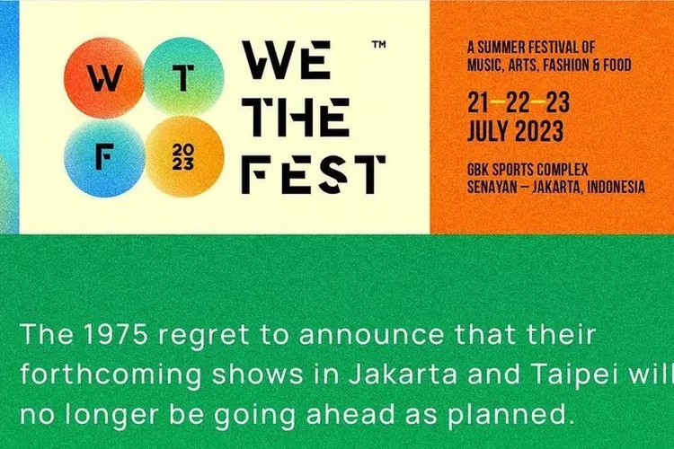 Imbas aksi cium basis sendiri, Matty Healy The 1975 dipastikan batal tampil di We The Fest 2023