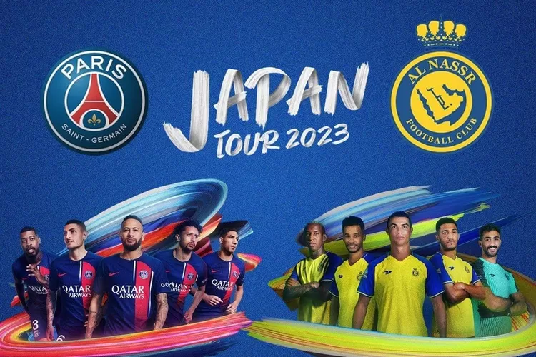 Jadwal siaran langsung pertandingan pramusim PSG vs Al Nassr Live di NET TV