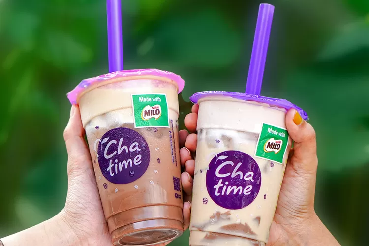 Dobel yummy! Chatime rilis 2 varian milk tea dengan MILO, pakai topping mousse lembut dan puding cokelat