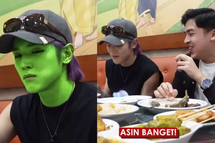 Diajak Jerome Polin kulineran Nasi Padang, Taeyong NCT syok hingga akui tak suka dengan satu sajian ini: Asin!