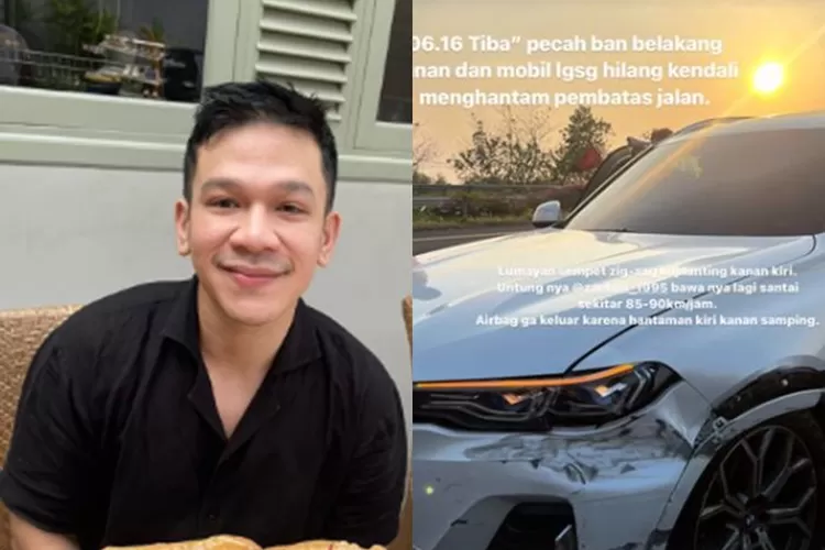 Alami kecelakaan mobil, Jordi Onsu heran: Tiba-tiba kayak ada yang dorong