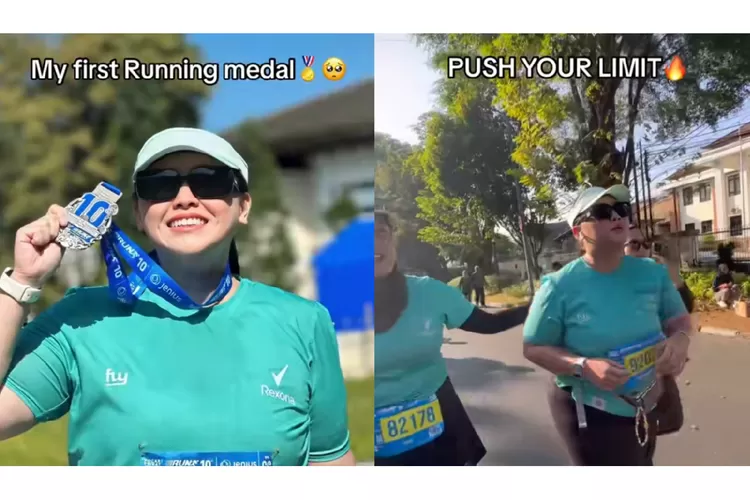 Inspiratif! Buktikan mampu lari maraton 10K, selebgram Clarissa Putri sukses bikin netizen terharu