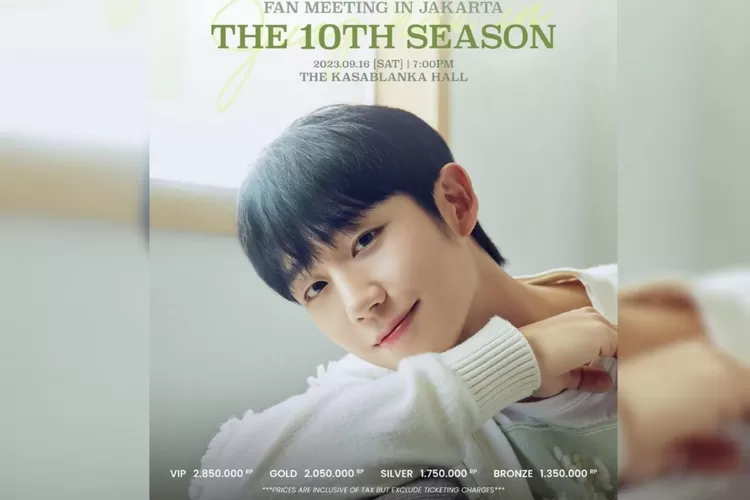 Agensi Jung Hae In akhirnya umumkan harga tiket untuk fan meeting di Jakarta, catat tanggal war tiketnya!