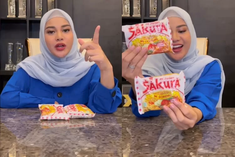 Indomie minggir dulu, Aurel Hermansyah review jujur mie instant Sakura: Nggak semicin...