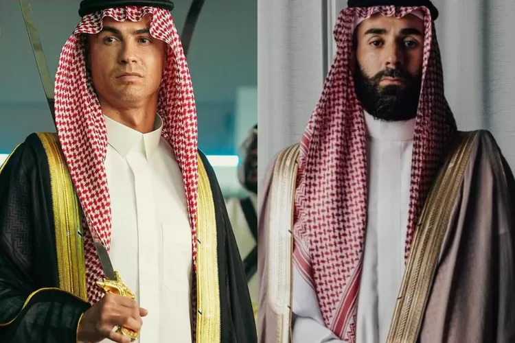 Potret 8 pesepak bola Eropa kenakan pakaian tradisional Arab pada perayaan Hari Nasional Arab Saudi