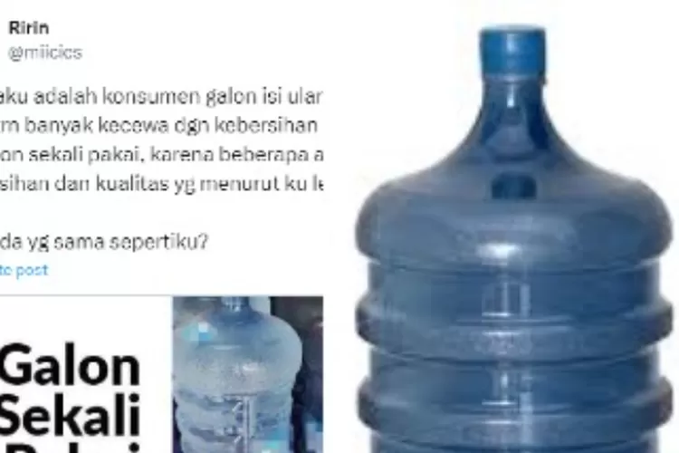 Kecewa berat sama produsen galon isi ulang yang mengandung racun BPA, warganet beralih ke galon sekali pakai