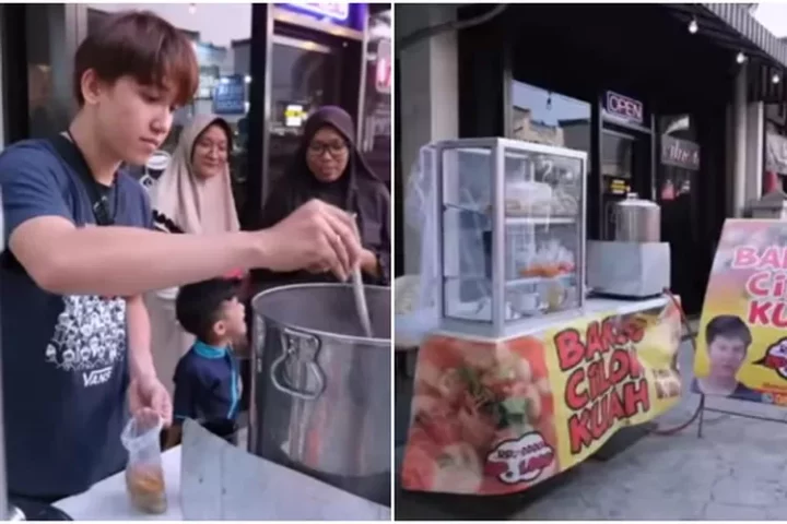 Biasa main sinetron Indosiar, tak disangka artis ganteng ini kini pilih jualan bakso cilok di pinggir jalan