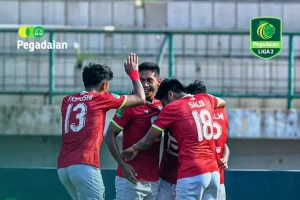 FC Bekasi City pimpin klasemen Pegadaian Liga 2 Grup 2 setelah menang 3-1 atas PSIM Yogyakarta
