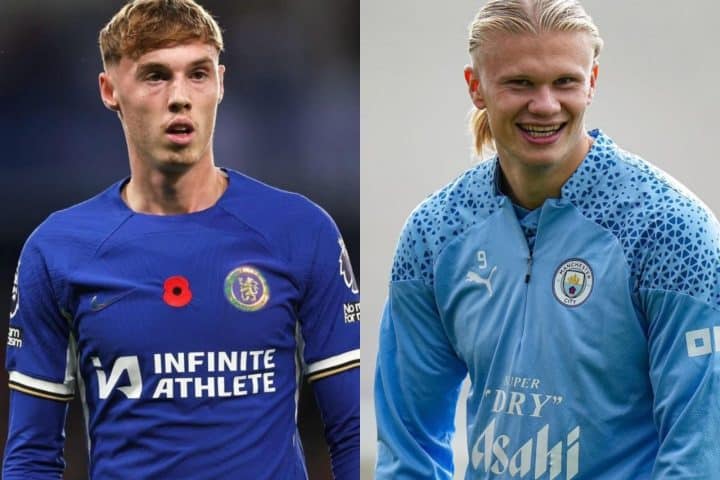 Momen menggelitik Cole Palmer diusir Erling Haaland saat coba ‘nguping’ percakapan pemain Manchester City