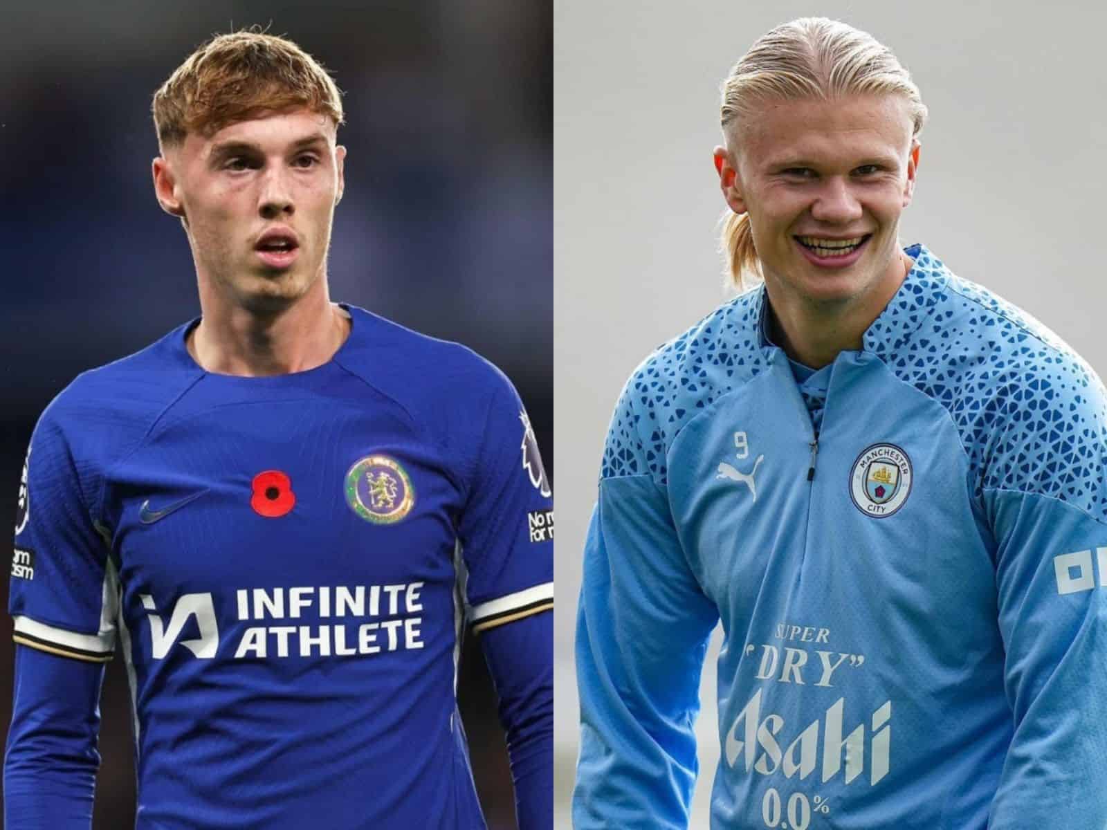 Momen menggelitik Cole Palmer diusir Erling Haaland saat coba ‘nguping’ percakapan pemain Manchester City