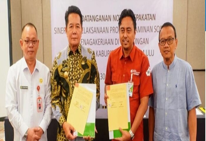 Pemkab Mahakam Ulu dan BPJS Teken Kesepakatan Percepatan Program Jaminan Sosial Ketenagakerjaan