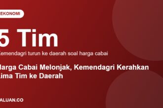 Infografis lima tim Kemendagri yang dikerahkan untuk mengevaluasi harga cabai